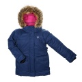 Kamik Winterjacke Parka Katy (wind- und wasserdicht, reflektierend) marineblau/pink Kinder